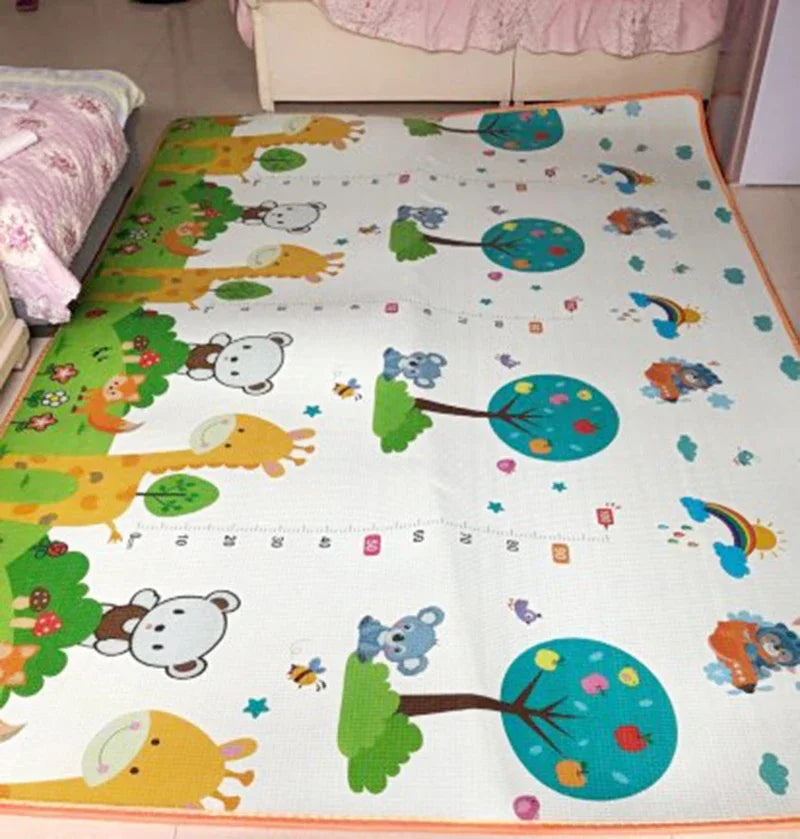 Tapis d'Éveil Bébé 120x90cm — Mousse EVA Confortable