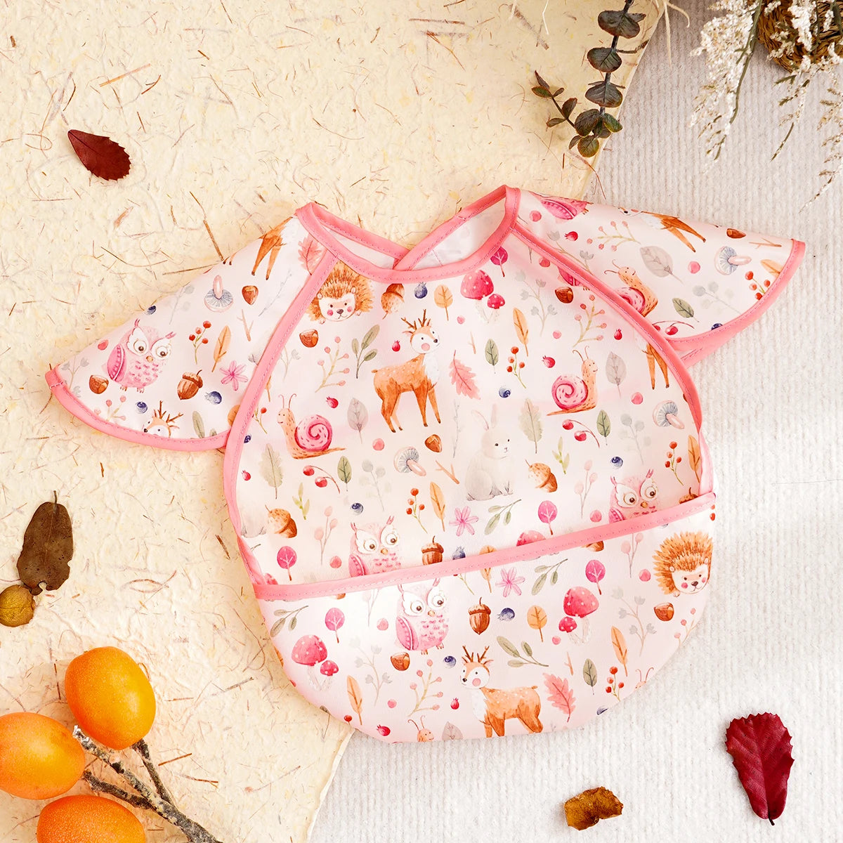 Bavoir Imperméable 360° — Rotation Complète Motifs Jungle & Animaux
