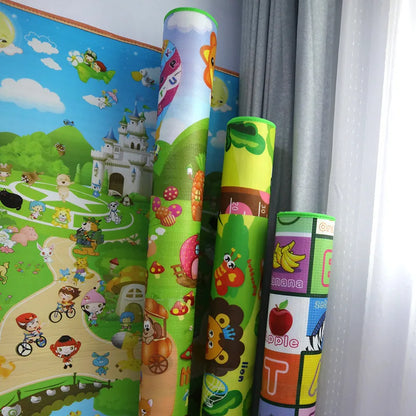 Tapis d'Éveil Bébé 120x90cm — Mousse EVA Confortable