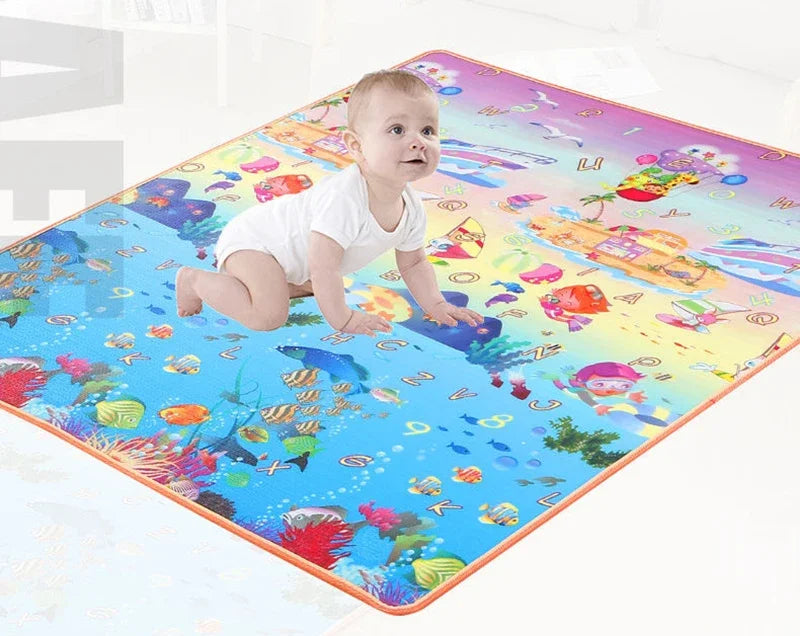 Tapis d'Éveil Bébé 120x90cm — Mousse EVA Confortable