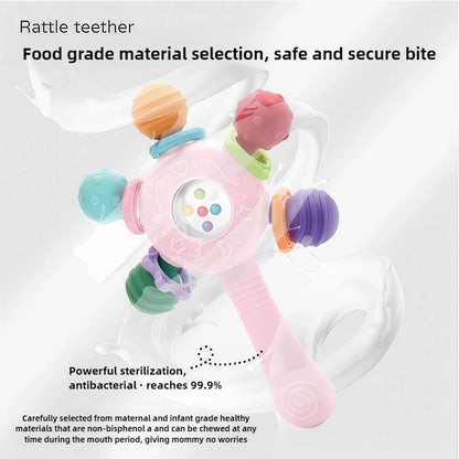 Anneau de Dentition en Silicone — Soulage Bébé 0-12 mois
