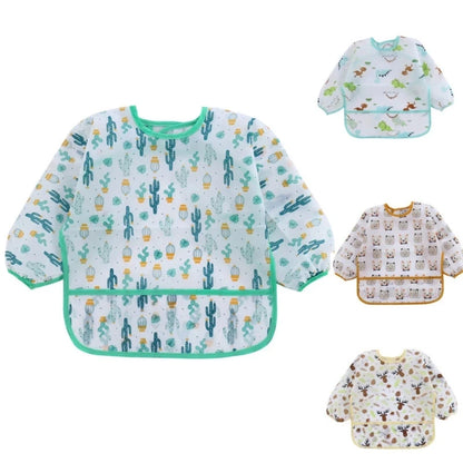 Bavoir Bébé Imperméable Manches Longues — Style Tablier
