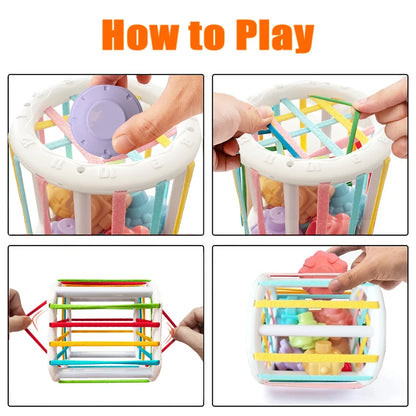 Tambour Musical Montessori — Jouet d'Éveil Bébé 1-3 ans