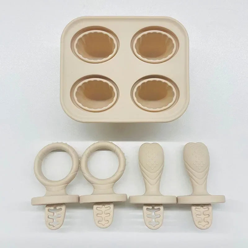 Grignoteur Filet Bébé + Moules à Glace — Set Alimentation 4-18 mois