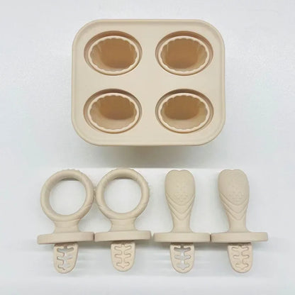 Grignoteur Filet Bébé + Moules à Glace — Set Alimentation 4-18 mois