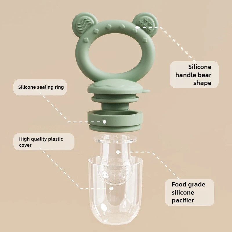 Grignoteur Filet Bébé & Moules Silicone — Set Alimentation 4-18 mois