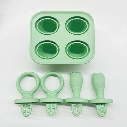 Grignoteur Filet Bébé + Moules à Glace — Set Alimentation 4-18 mois