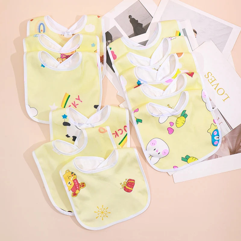 Bavoir Bébé Imperméable Motifs — Lot de Bavoirs Colorés