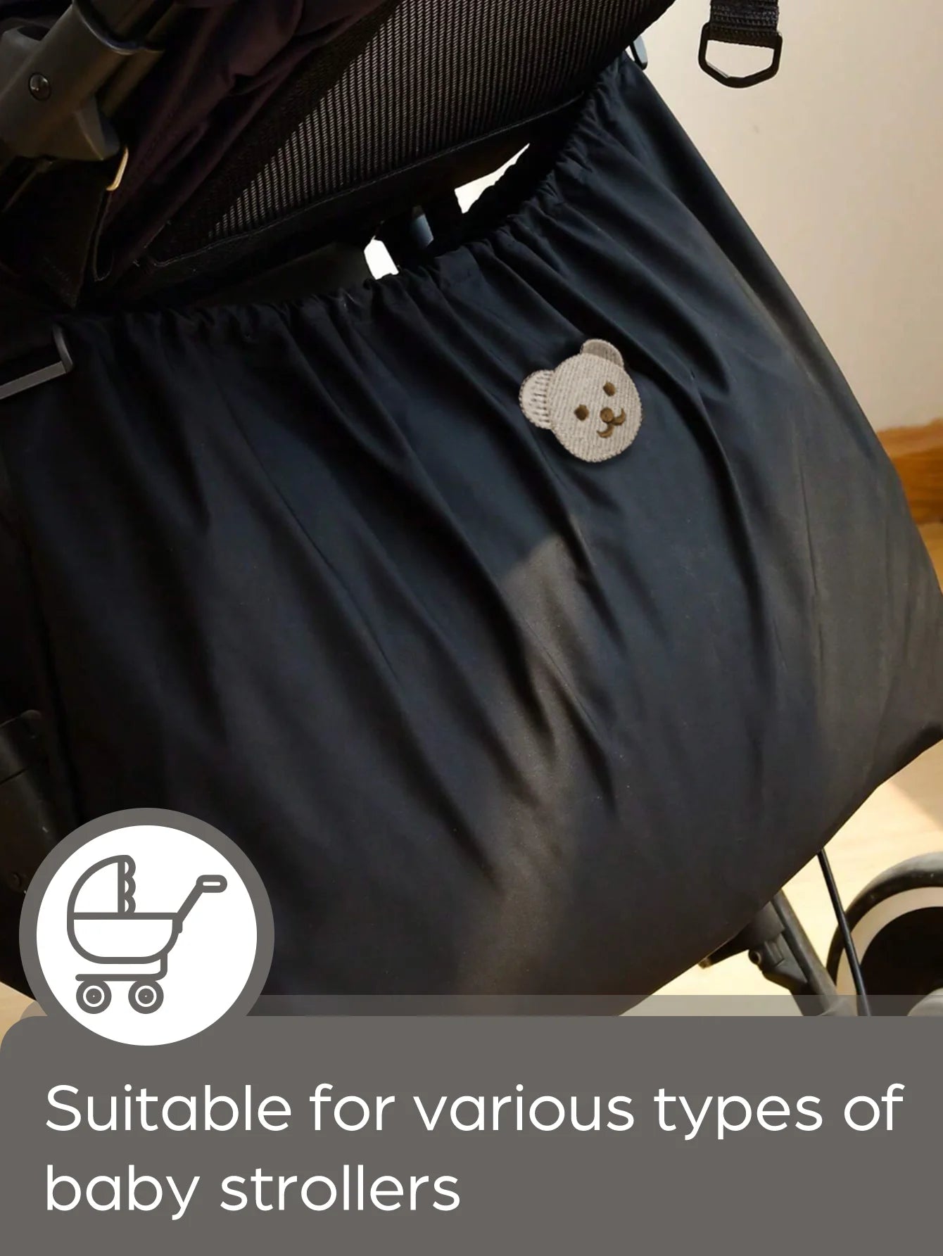 Sac de Rangement Poussette — Organisateur Pratique Motif Ourson