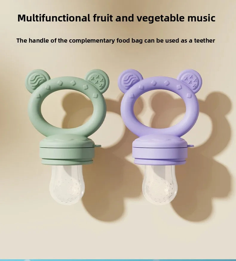 Grignoteur Filet Bébé & Moules Silicone — Set Alimentation 4-18 mois