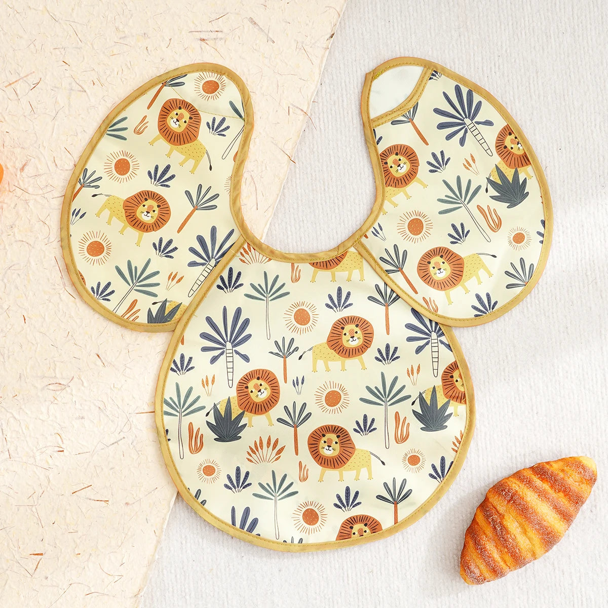 Bavoir Imperméable 360° — Rotation Complète Motifs Jungle & Animaux