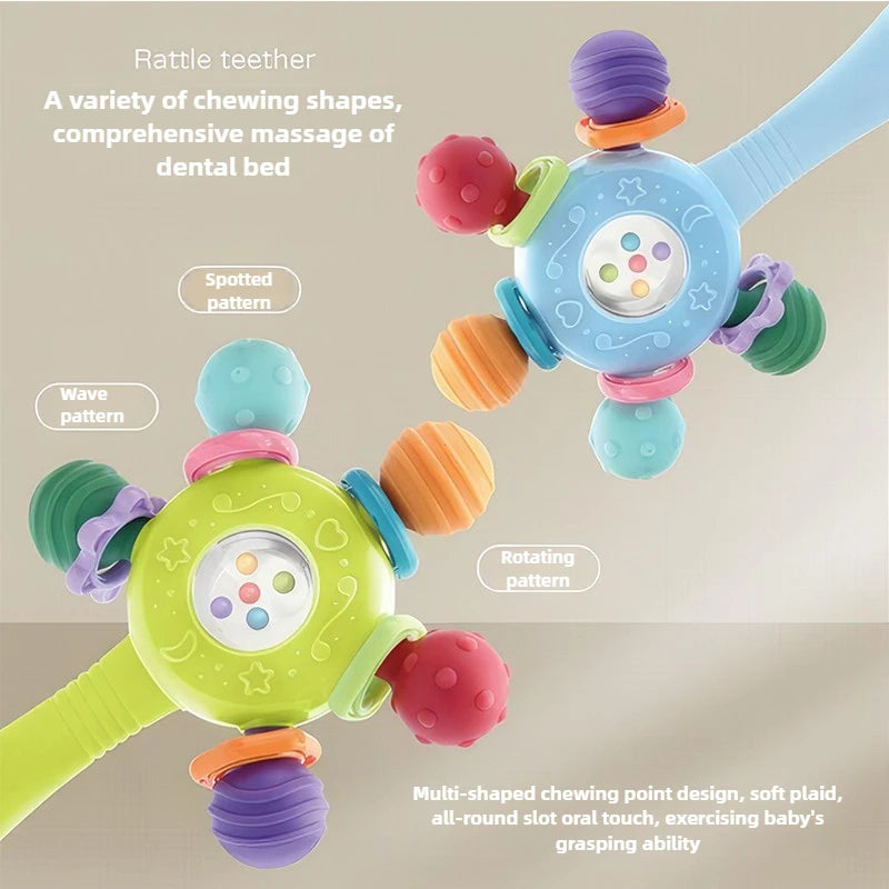 Anneau de Dentition en Silicone — Soulage Bébé 0-12 mois