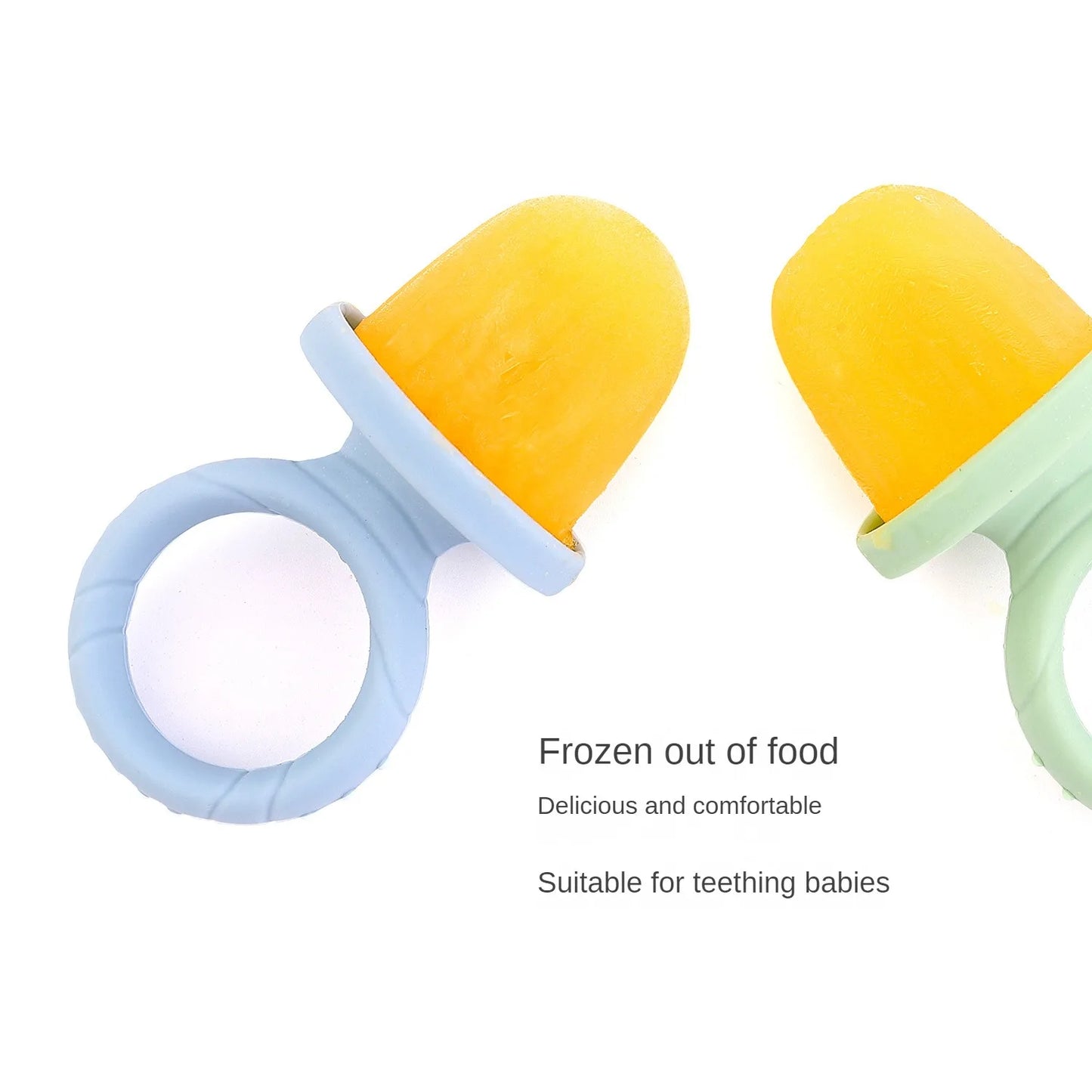 Grignoteur Filet Bébé + Moules à Glace — Set Alimentation 4-18 mois