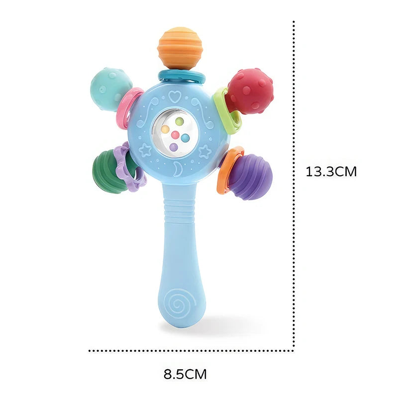 Anneau de Dentition en Silicone — Soulage Bébé 0-12 mois