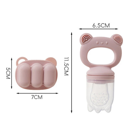 Grignoteur Filet Bébé & Moules Silicone — Set Alimentation 4-18 mois
