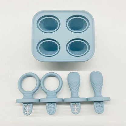 Grignoteur Filet Bébé + Moules à Glace — Set Alimentation 4-18 mois