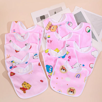 Bavoir Bébé Imperméable Motifs — Lot de Bavoirs Colorés