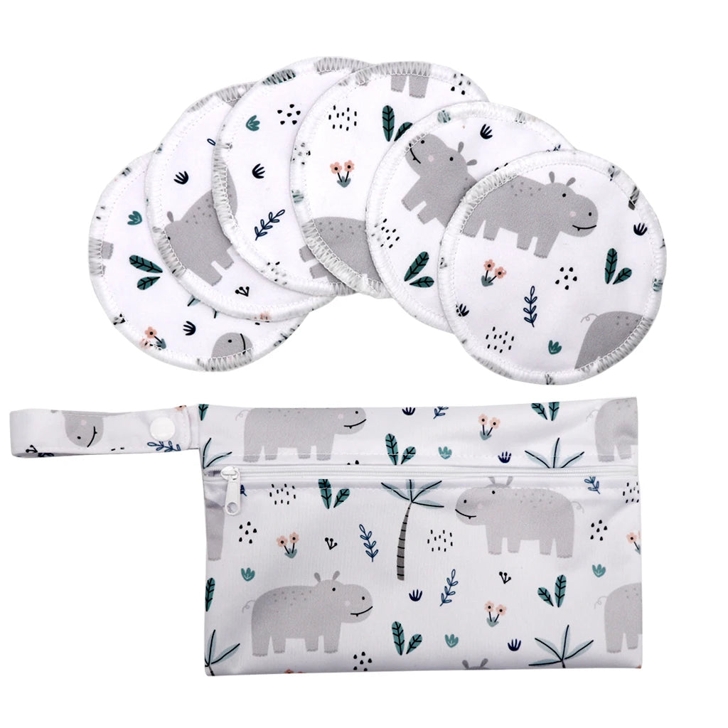 Coussinets d'Allaitement Lavables — Imperméables & Motifs au Choix