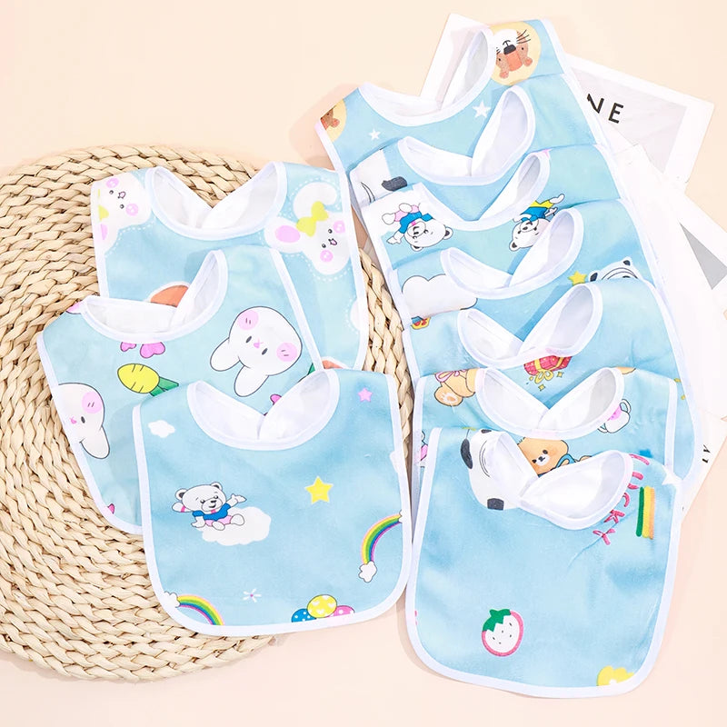 Bavoir Bébé Imperméable Motifs — Lot de Bavoirs Colorés