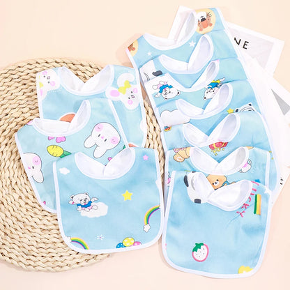 Bavoir Bébé Imperméable Motifs — Lot de Bavoirs Colorés