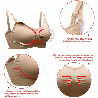 Soutien-Gorge d'Allaitement Sans Armatures — Confort Jour & Nuit