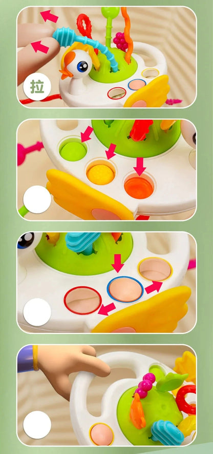 Tambour Musical Montessori — Jouet d'Éveil Bébé 1-3 ans