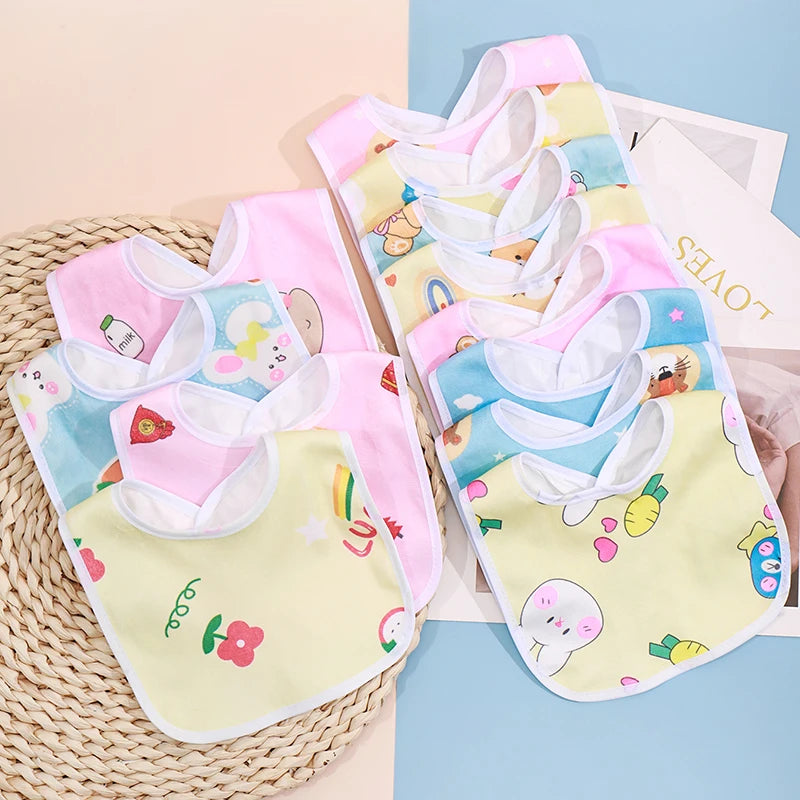 Bavoir Bébé Imperméable Motifs — Lot de Bavoirs Colorés