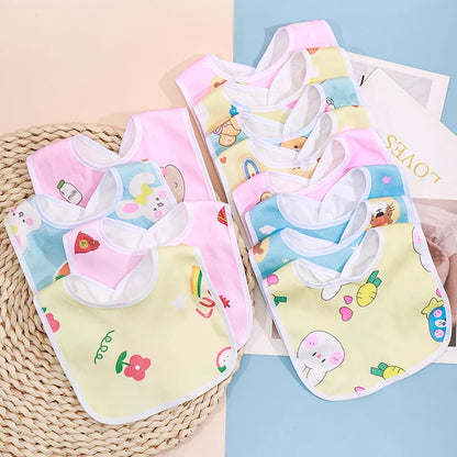 Bavoir Bébé Imperméable Motifs — Lot de Bavoirs Colorés
