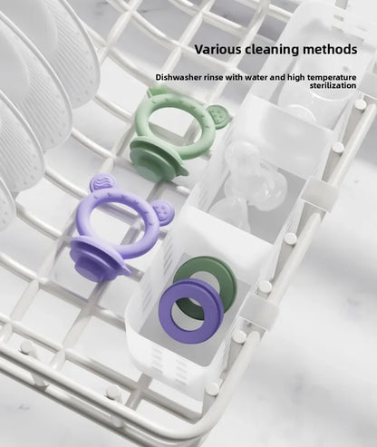 Grignoteur Filet Bébé & Moules Silicone — Set Alimentation 4-18 mois
