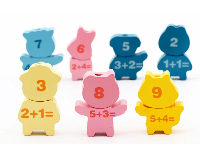 Perles à Enfiler Lettres & Chiffres — Jeu Montessori 2-5 ans