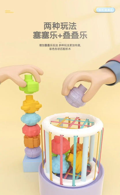 Tambour Musical Montessori — Jouet d'Éveil Bébé 1-3 ans