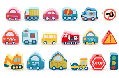 Perles à Enfiler Lettres & Chiffres — Jeu Montessori 2-5 ans