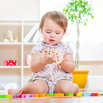 Jouets en Bois à Lacer Montessori — Hérisson & Dinosaure 2-5 ans